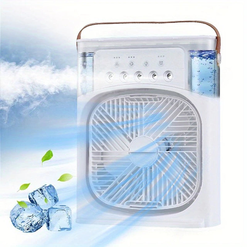 Portable Air Conditioner Fan Household Small Air Cooler Humidifier Hydrocooling Fan Portable Air Adjustment for Office 3 Speed