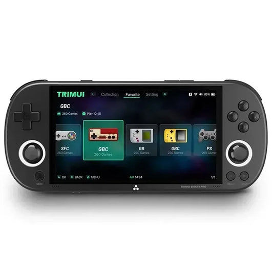 Trimui Smart Pro Vintage Handheld Game Console Wireless Handheld Gamer Console Retro Arcade 4.96 Inch HD IPS Screen Game Console